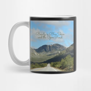 Beauty is Blue Skies and the Open Road Mug